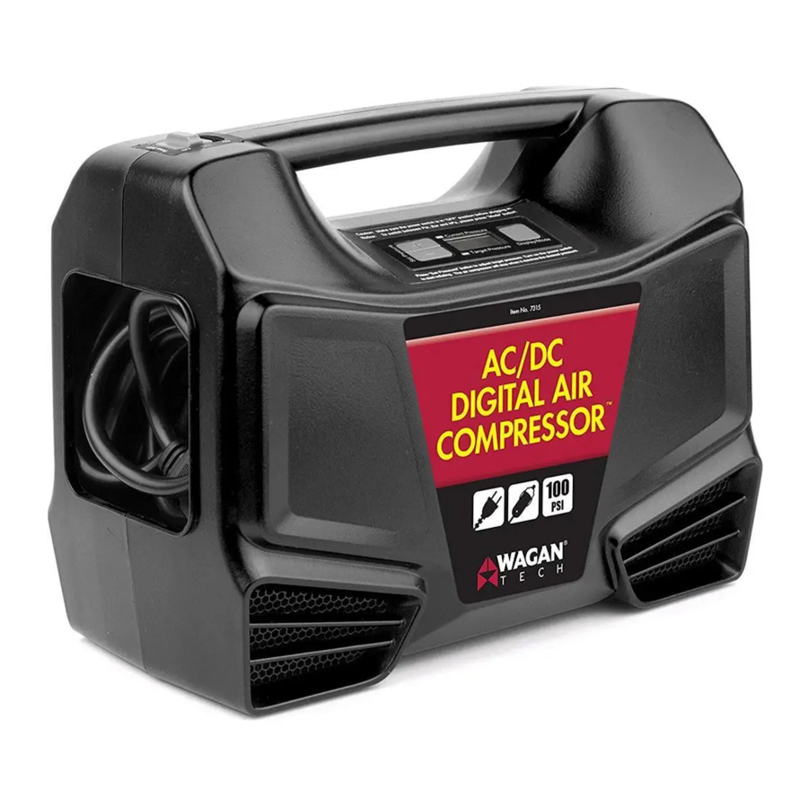 WAGAN Tech 7315 - AC/DC Digital Air Compressor Manual