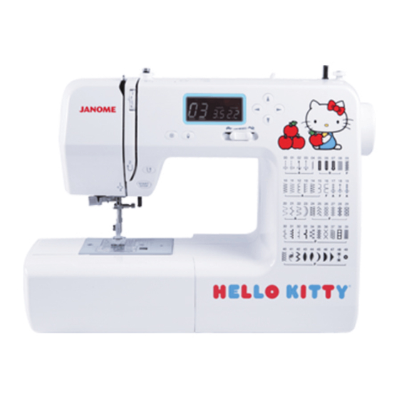 Janome Hello Kitty 18750 Instruction Manual