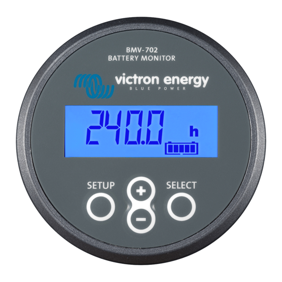 Victron energy BMV-700 Quick Installation Manual