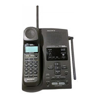 Sony SPP-A972 - Cordless Telephone With Answering System Operating Instructions Manual
