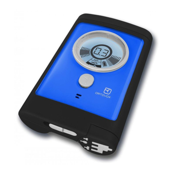 User Manuals: Ortovox RECCO 3+ Avalanche Transceiver