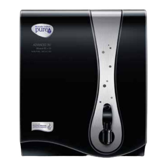 Pureit ADVANCED PRO MINERAL RO+UV Instruction Manual
