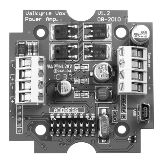 Global Fire Equipment GFE-PA-VOX-C Quick Start Manual