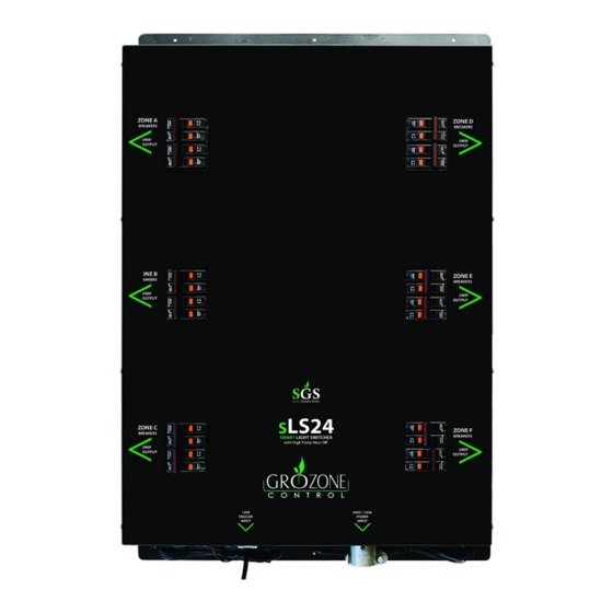 Grozone Control sLS24 Manuals