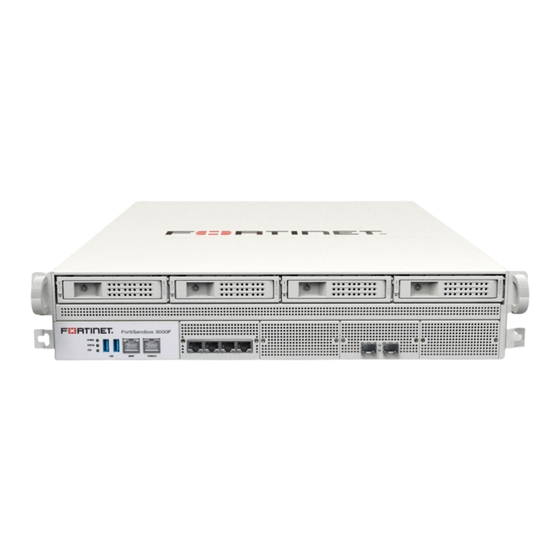 FORTINET FORTISANDBOX 3000F QUICK START MANUAL Pdf Download | ManualsLib
