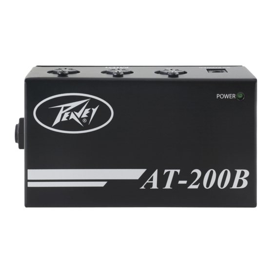 Peavey AT-200B Owner's Manual