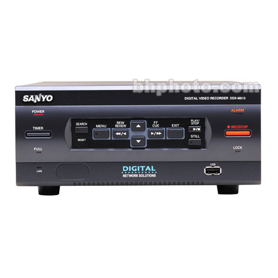Sanyo DSR-M810P Manuals