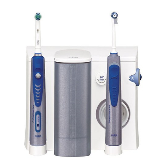 Braun Oral-B ProfessionalCare OxyJet Center Manual