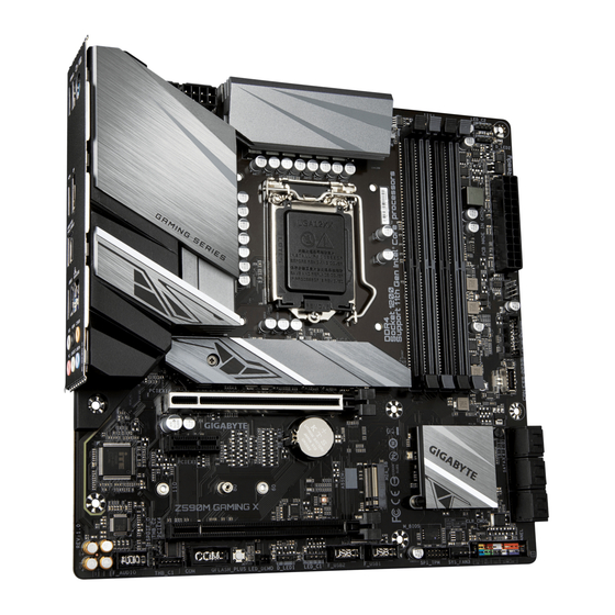 GIGA-BYTE TECHNOLOGY Z590M GAMING X User Manual