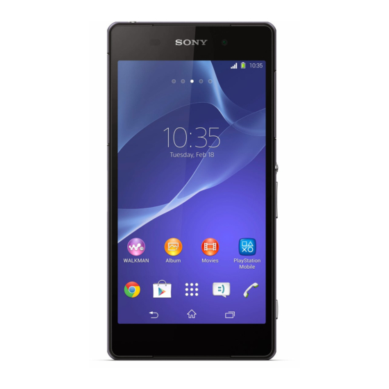 Sony Xperia Z2 Manual