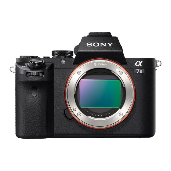 Sony Alpha 7 II Instruction Manual