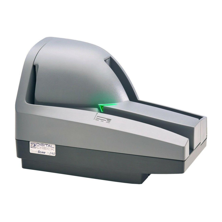 Digital Check TellerScan TS240 Manual