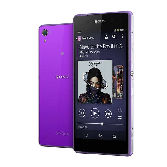 Sony Xperia Z2 Quick Reference Manual