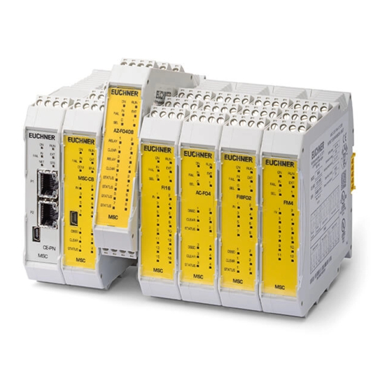 EUCHNER MSC Operating Instructions, Installation And Use