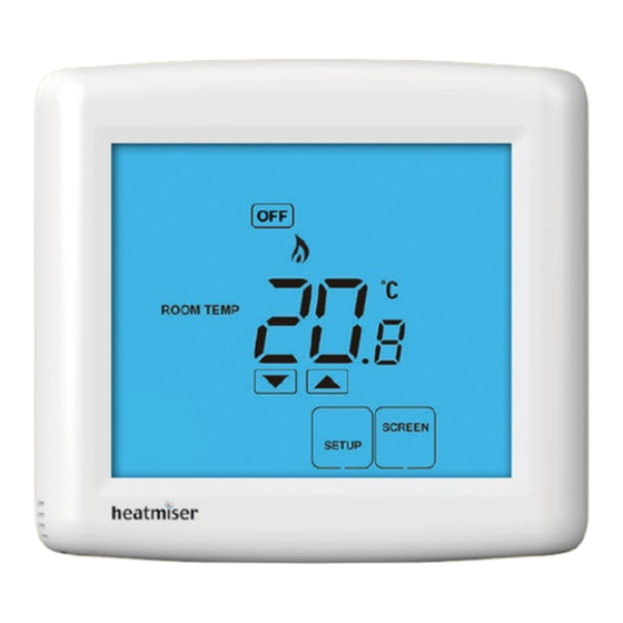Heatmiser TouchScreen Series Manual