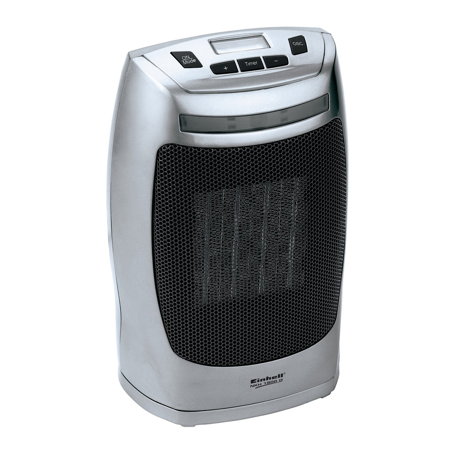 EINHELL NKH 1800 D Ceramic Heater Manuals