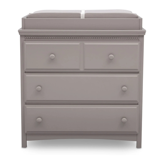 Delta Children Emerson 3 Drawer Dresser with Changing Top 551030-026 Instructions Manual