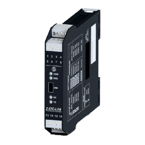 Seneca Z-8TC-LAB Installation Manual
