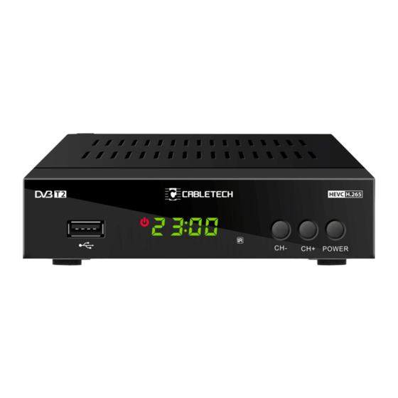 Cabletech DVB-T2 User Manual