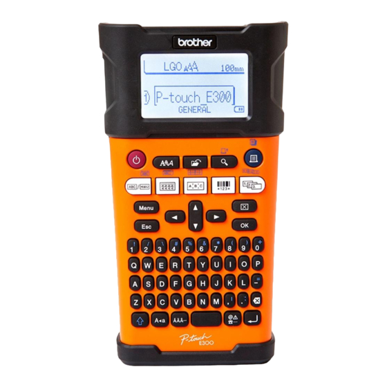 Brother P-Touch PTE300VP Manuals