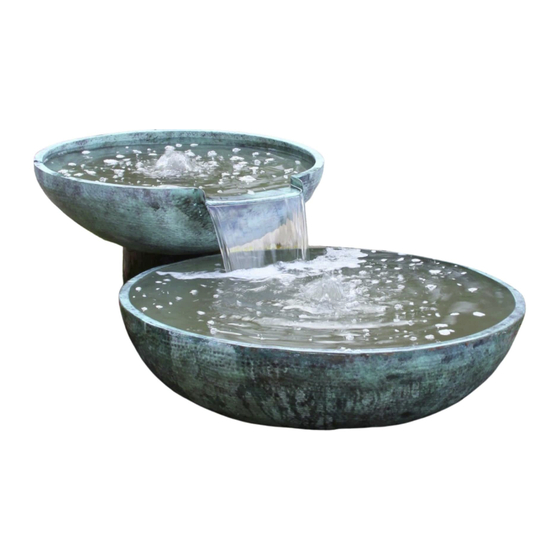 Blue Thumb Double Spillway Bowl Fountain Kit Installation Manual