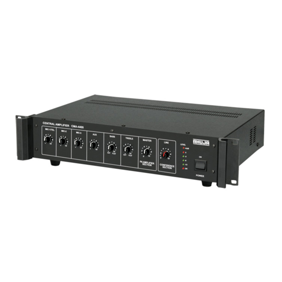 Ahuja CMC-4100 Operation Manual