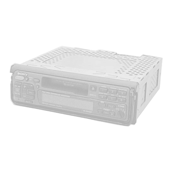 Sony XR-C543SP Service Manual