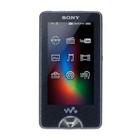 Sony NWZX1061FBLK - Walkman 32 GB Portable Network Audio Player Operation Manual