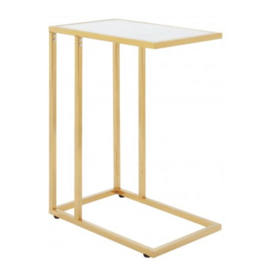 Argos Dutch Glam Boutique Coffee Table Manual