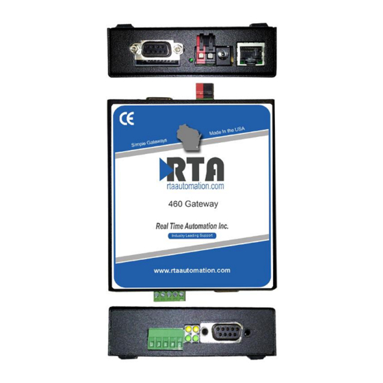 RTA 460ETCPBS Product User Manual