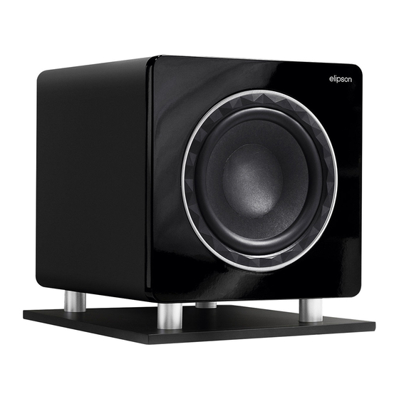 Elipson Prestige Facet SUB10 Manual