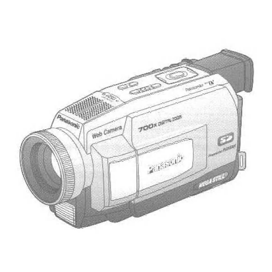 Panasonic Palmcorder MultiCam PV-DV102 Operating Instructions Manual