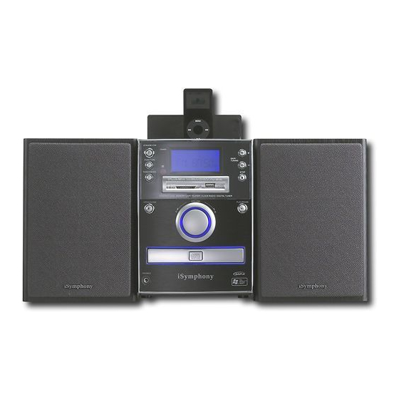 iSymphony Micro Music System with Built-in Universal Dock for iPod M1 User Manual