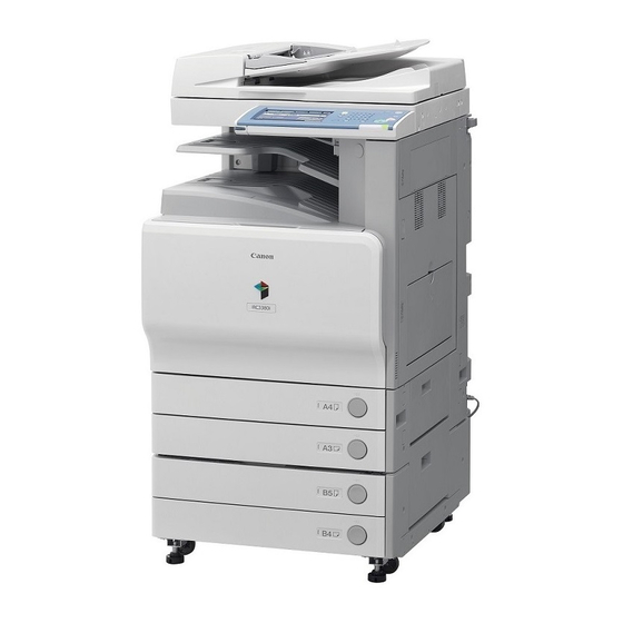 Canon Color ImageRunner C3380 Reference Manual