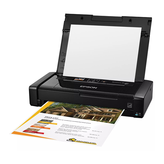Epson WF-100 Quick Start Manual