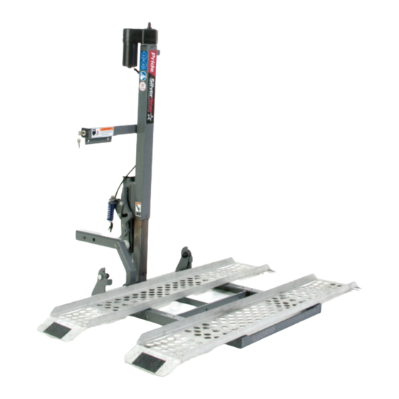 Pride Mobility SilverStar Exterior Lift System Owner's Manual
