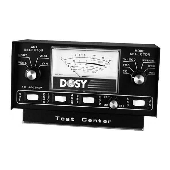 Dosy TC-4002-SW Instruction Manual