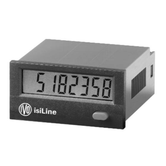 ivo isiLine ISI30 Series Operating Instructions Manual