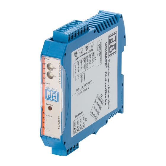 DEUTSCHMANN AUTOMATION UNIGATE CL-LONWorks Series Instruction Manual