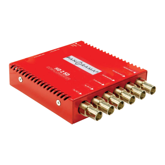 Wohler PANORAMAdtv HD2SD User Manual