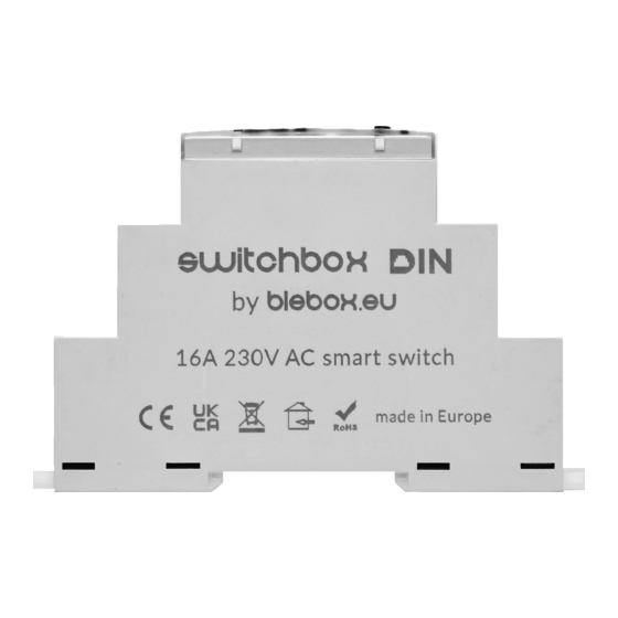 BleBox switchbox DIN User Manual