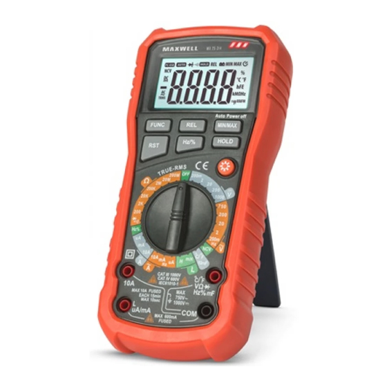 Maxwell Digital Multimeters MX 25 314 User Manual