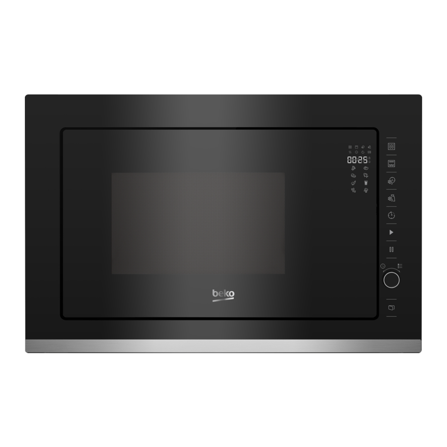Beko BMGB25333X - Built-In Microwave with Grill Manual