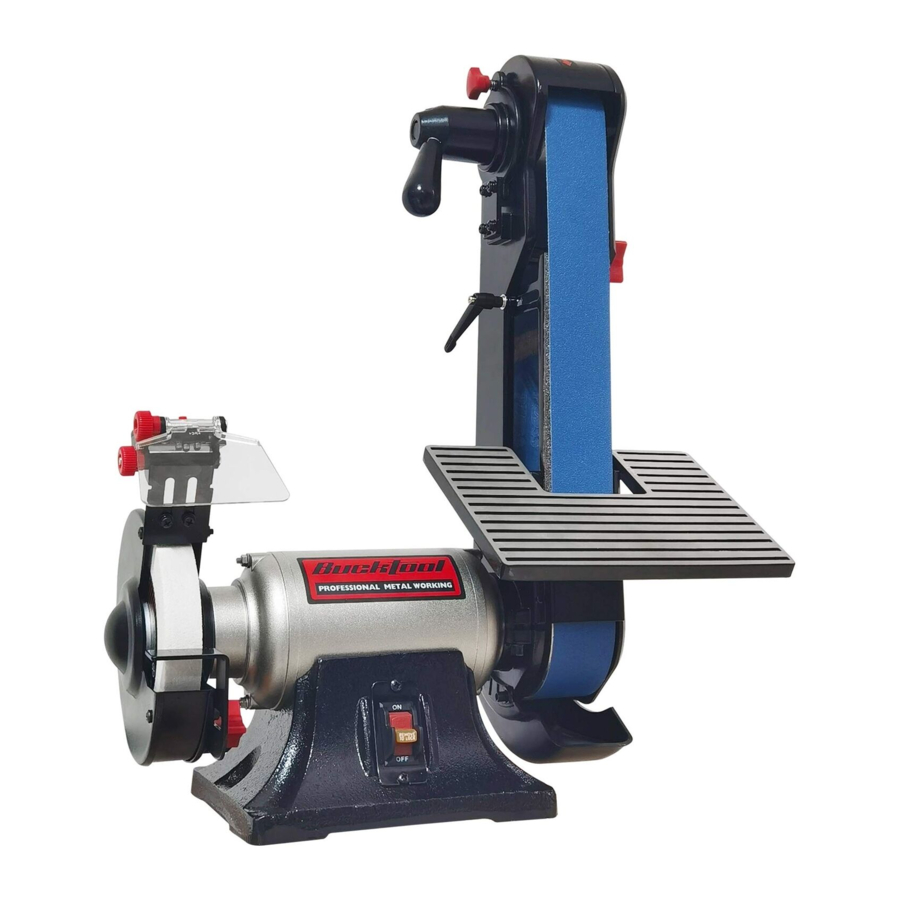 Bucktool BG2600 - 6" Bench Grinder & 2" x 42" Sander Combo Manual