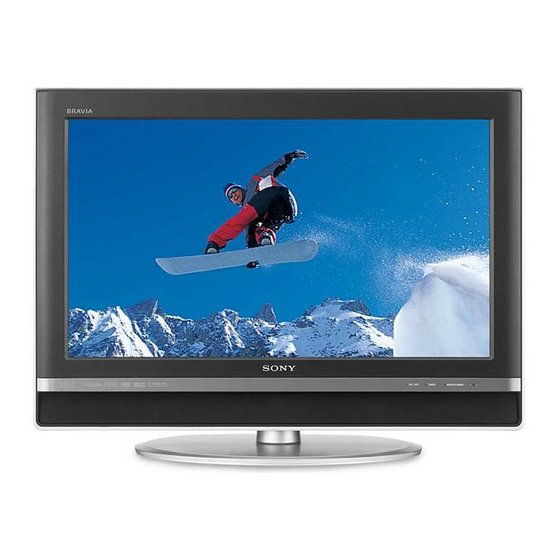 Sony Wega KDL-V32XBR1 Manuals