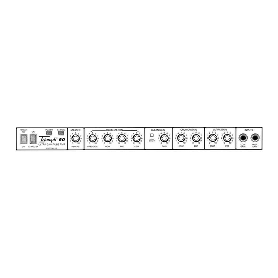 Peavey Triumph Triumph 120 User Manual