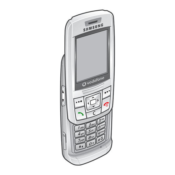 Samsung SGH E250 - Cell Phone 13 MB Quick Start Manual