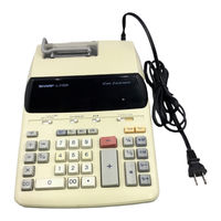 Sharp EL-2192R Operation Manual