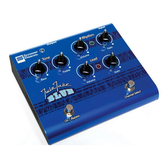 Duncan Twin Tube Blue SFX-11 User Manual