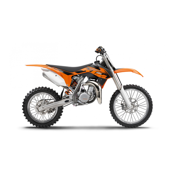 KTM 85 SX 17/14 2013 Setup Instructions